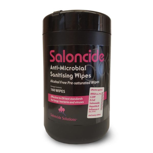 Saloncide Anti-Microbial Sanitising Tub Wipes