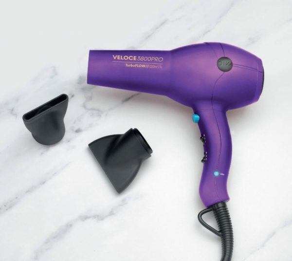 Diva Edit Veloce 3800 Pro Hairdryer - Purple