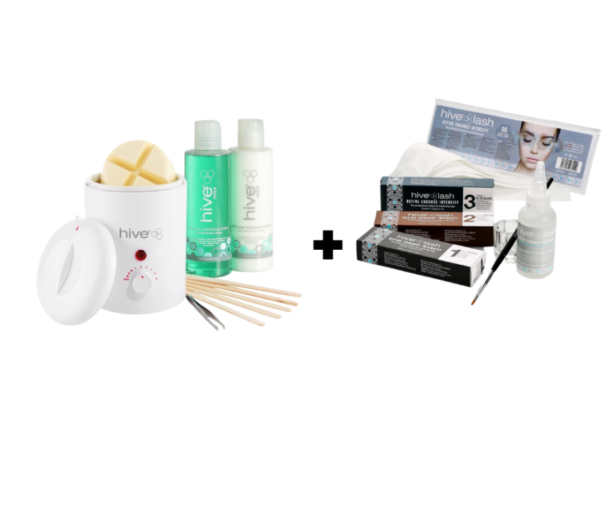 Hive Waxing and Eyelash/Eyebrow Tinting Kit SRF Beauty Supplies