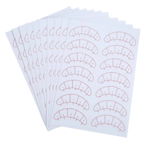 Lash mapping stickers