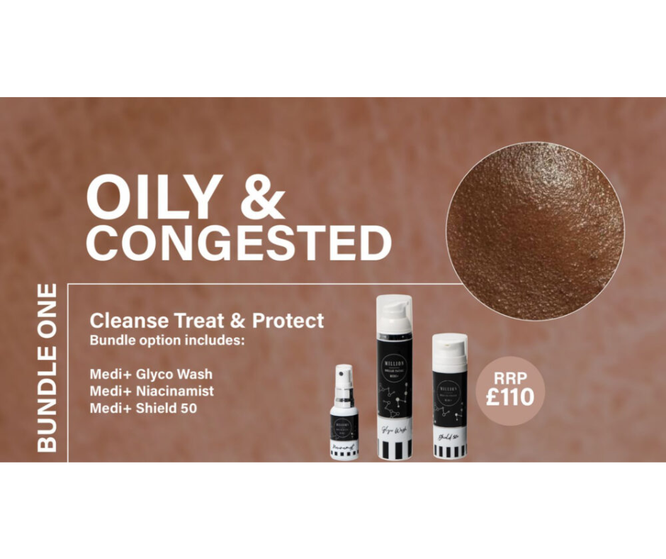 million dollar skincare Oily & Congested – Medi+ Skincare Bundle